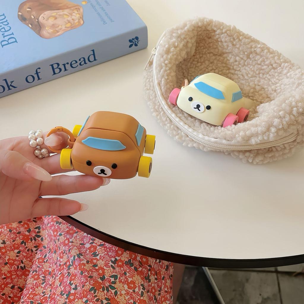 Cute car easy bear AirPods pro apple bluetooth headset case 1/1/1 generation cartoon case