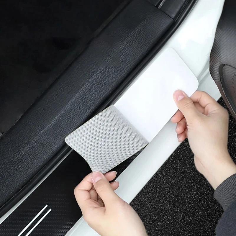 Car Threshold Strip Carbon Fiber Sticker Accessories For New Kia Sportage Ceed Picanto Rio ProCeed 5 3 4 K7 K5 K3 Ray Sorento rtzup33