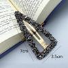 Rhinestone Hair Clip Duckbill Triangle