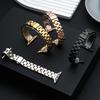 Ремешок из нержавеющей стали для Apple Watch Band 45 мм Ultra 49 мм 41 мм 40 мм 44 мм Тонкий металлический браслет для Iwatch Series 9 8 7 6 5 4 3 SE