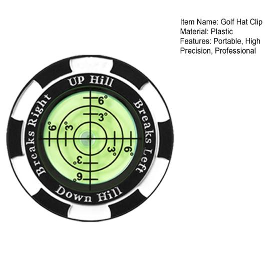 Маркер для гольф-мяча с высокой точностью, портативный ридер для паттинг-грина, пластиковый клип для маркера для гольфа, профессиональная тренировка чтения грина