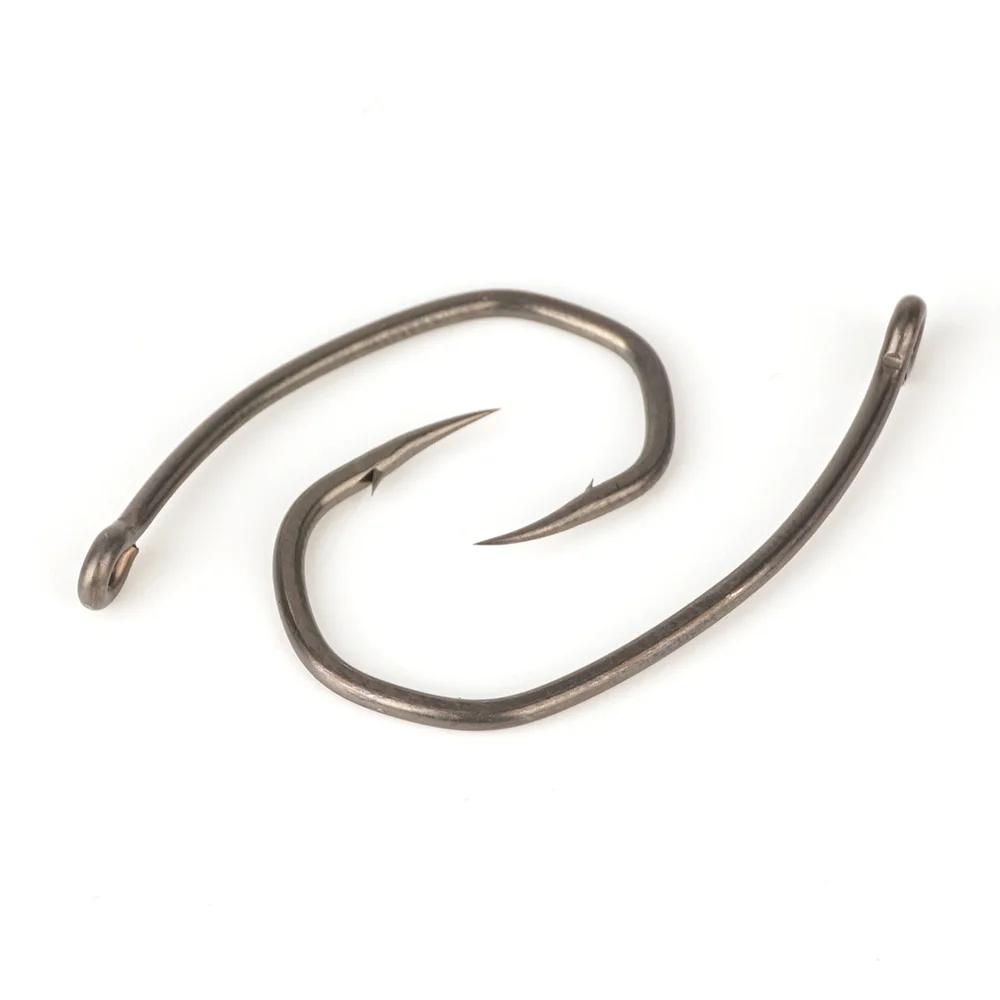 500Pcs PTFE Coated Fish Hook High Carbon Stainless Steel Sharp Point Barbed With Eye Terminal for Fishing Accessory 8041