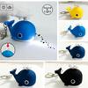 With Sound LED Whale Keyring Sounds Light Animal LED Keychain Cute Sea Whale Keychain Bag Pendant