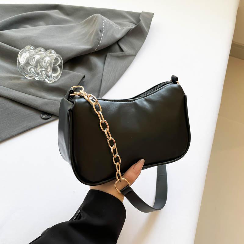 Шикарная и универсальная летняя повседневная сумка через плечо 2024 года, для commuters, черная, белая, красная