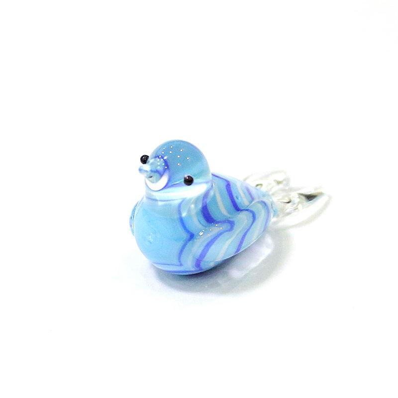 Миниатюрная декоративная фигурка птицы из муранского стекла в японском стиле, для дома, декор для сказочного сада, аксессуары, милые украшения ручной работы в виде животных