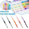12 Color Gel Pen Quick Drying Color Water Pen New Ballpoint Pen
