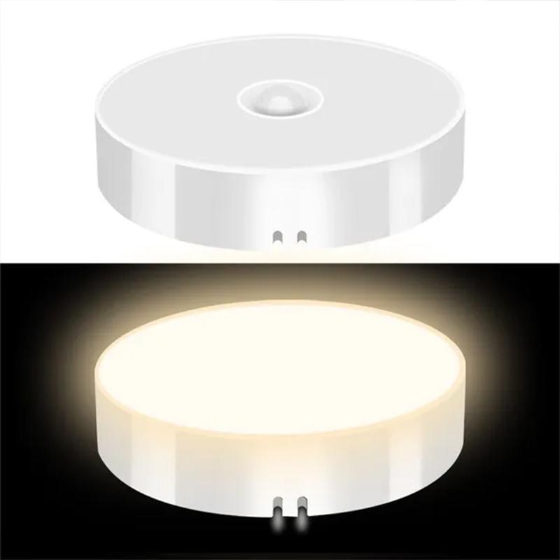 Motion Sensor LED Night Light USB Rechargeable Night Lamp For Kitchen Cabinet Wardrobe Lamp Staircase Wireless LED Closet Light