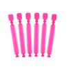 30Pcs Rose Red Perm Silicone Band Heat Resistant Traceless Digital Cold Rods Fixing Tools Hair Rod Clip Accessory Elastic