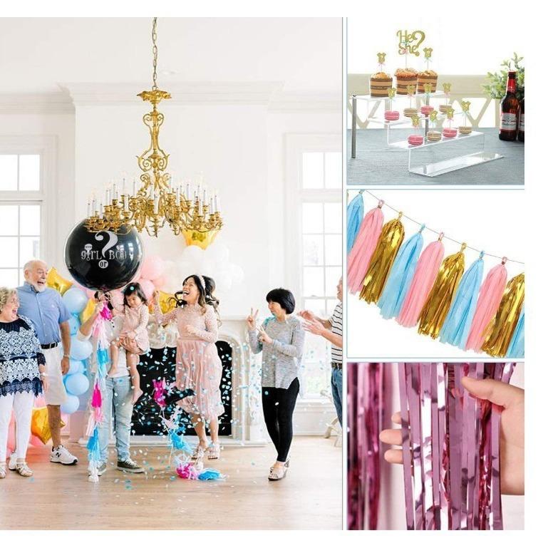 Gender Reveal Party Supplies Baby 36 Boy Girl Balloon Printed Gender Reveal Balloon Set