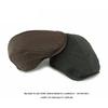 Ретро ПУ Кепка Мужской Берет Британская Ретро Прогрессивная Кепка Женская Кепка с Козырьком