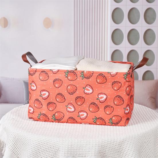 Корзина для белья, ящик для хранения одежды с усиленной ручкой, большая вместимость, для хранения игрушек