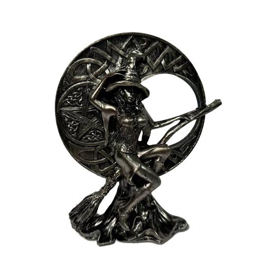 Sexy Witch Figurine Gothic Witch Ornament Desktop Decorative Witch Sculpture Gift for Witches Lovers Cabinet Mantel Decoration