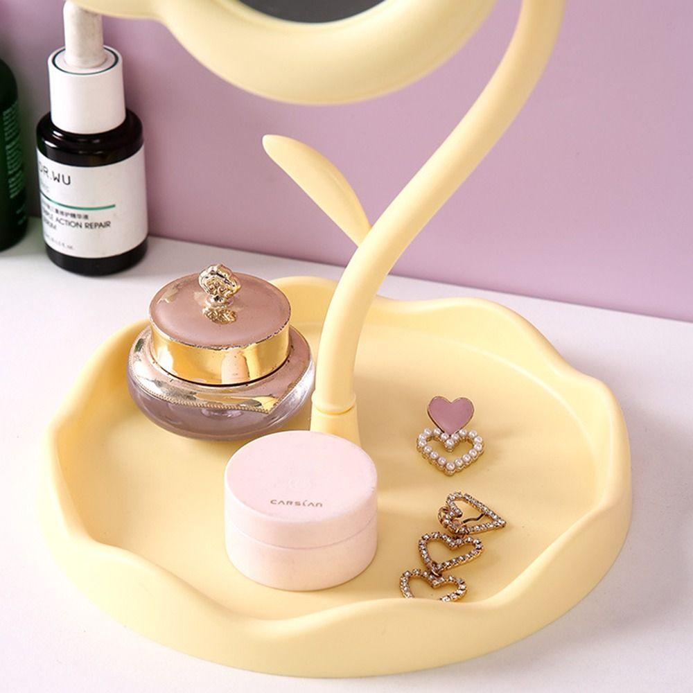 Detachable Sunflower Shaped Dressing Mirror Cute Table Mirror Durable Desktop Makeup Mirror  Home