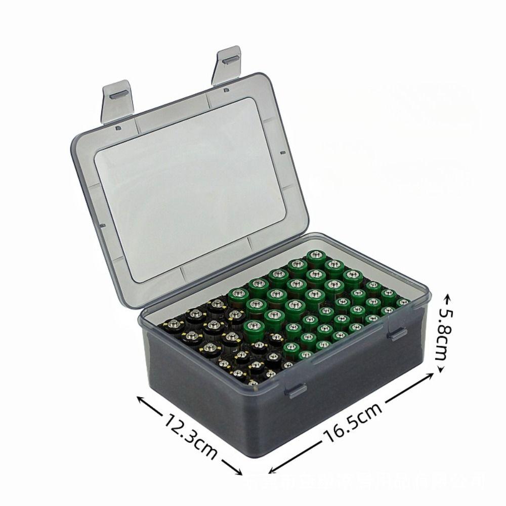 Moisture-proof Battery Storage Organizer Holder Shockproof Holds 54 AA AAA Batteries Battery Box Case Garage Container Portable