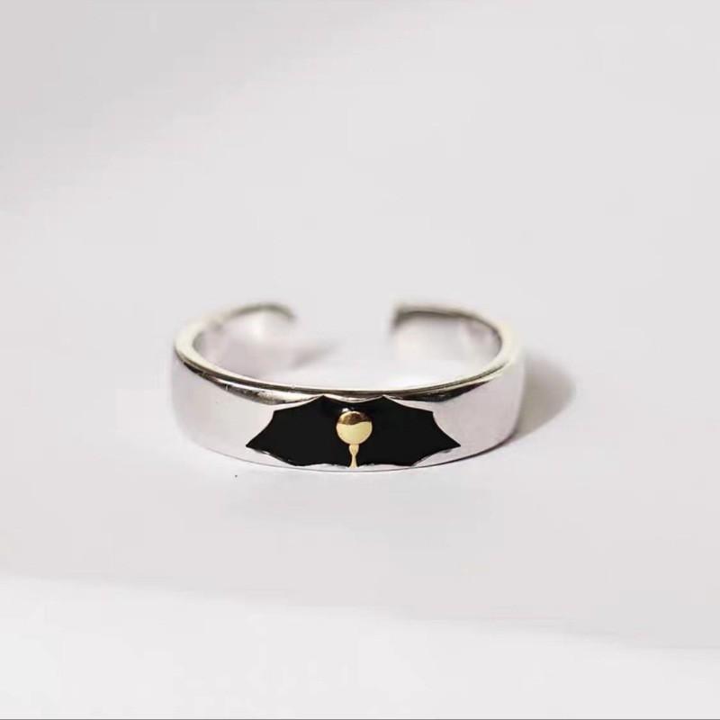 Minimalist Luxury Couple Ring Set Adjustable Open Design Geometric Shape Plated Unisex Romantic Gift