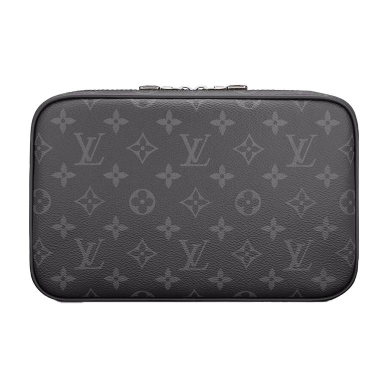 Louis Vuitton Клатч из канвы Monogram Eclipse Универсальный клатч Черный M43383