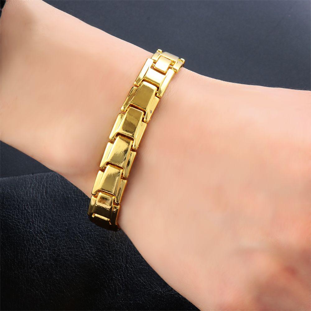 Стальной акупунктурный массажный гематитовый магнитный терапевтический браслет съемный браслет энергетическое исцеление