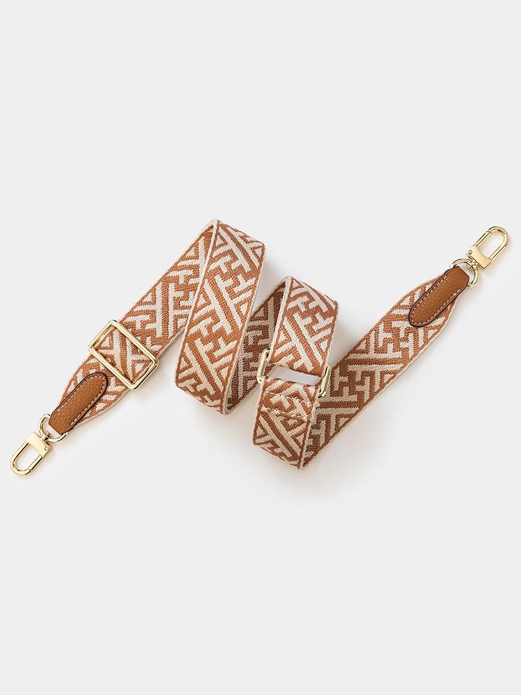 Snowflake Pattern Adjustable Wide Shoulder Strap Crossbody Handbag Strap in European and American Style