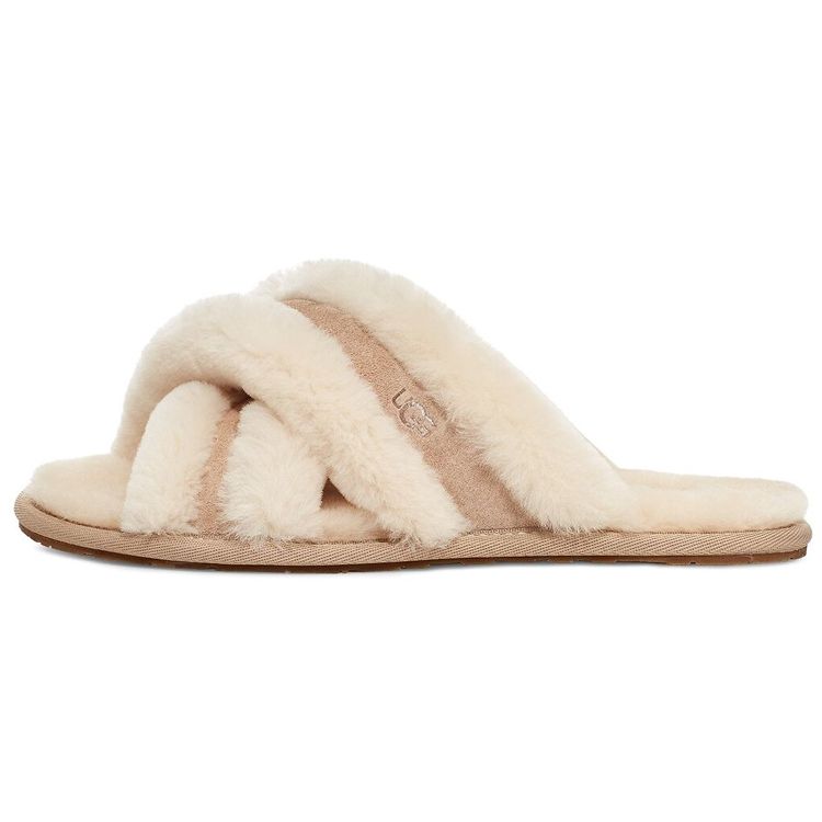 UGG Lightweight Comfortable Plush Casual Slippers Women Slippers Sand 1123572-SAN