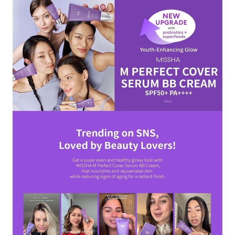 MISSHA Сыворотка B.B. Cream Perfect Cover - 4 Цвета