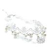 Fashion New Lady Gothic Jewelry Gift Lace Multilayer Collar White Beads Choker Necklace