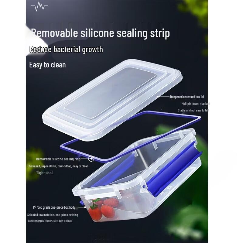 Medium Glass Food Storage Container for Refrigerator and Microwave