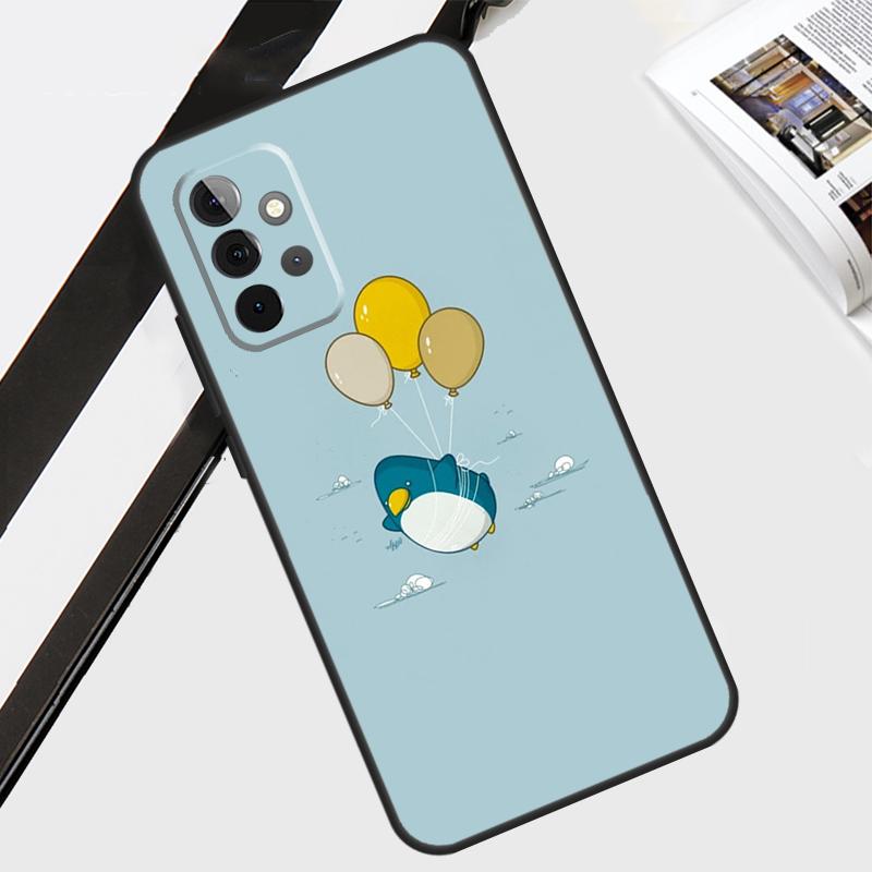 Чехол-пингвин для Samsung Galaxy A55 A35 A15 A56 A36 A26 A16 A06 A54 A34 A14 A12 A22 A32 A52 A13 A53