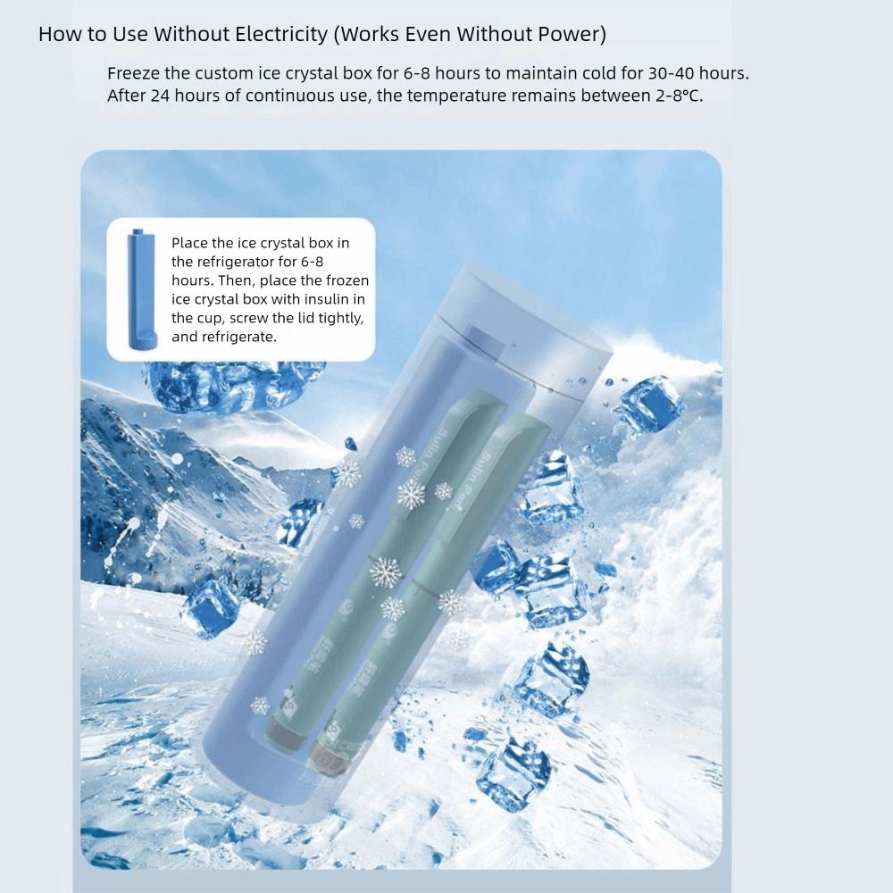 Ручная сумка-холодильник для инсулина, ЖК-цифровой дисплей, чашка для охлаждения лекарств, лето