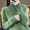 Women Jumper Autumn Winter Sweater Thick Merino Wool Turtleneck Casual Cashmere Knitwaer Pullover Korean Fashion Tops