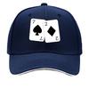 Classic Spade 7  Diamond 2 Card pattern Sandwich Baseball Cap For WoUnisexs Unisex FeUnisex Beach Dad Hat