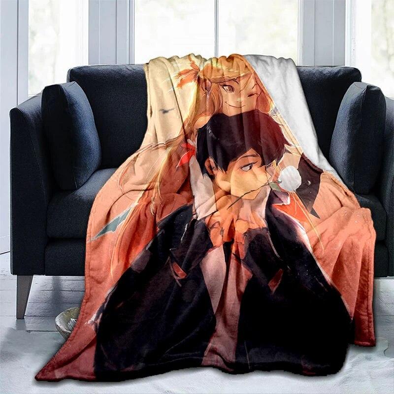 Популярное аниме SAO Sword Art Online, аниме, современное одеяло Gedruckt Bettdecke Geschenk, фланелевые мягкие плюшевые одеяла для дивана-кровати