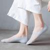 Носки-невидимки для мужчин и женщин, невидимые дышащие носки из ледяного шелка, тонкие нескользящие носки с низким вырезом на плоской подошве, кроссовки-лодочки