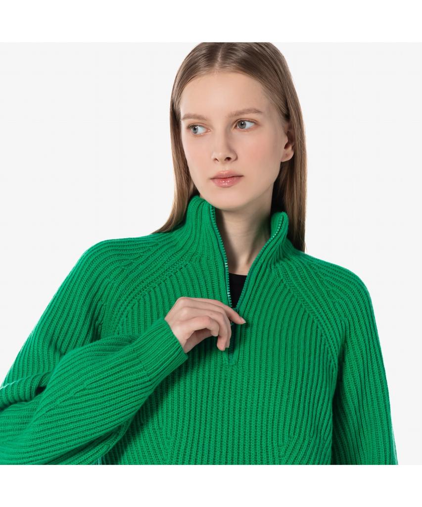 LACOSTE Women'S 3D Half-Zip Sweater Af2528-54N Ldm