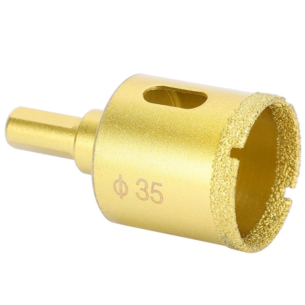 Soldering Diamond Tile Drill Bit 35mm Dry Drilling of Marble Vitrified Tiles