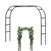 Металлическая садовая арка-шпалера 100 дюймов большого размера Сверхпрочная стальная рама Садовая арка в готическом стиле Свадебная арка Цветочная рама