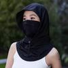 Дышащая солнцезащитная шляпа из ледяного шелка для женщин, полностью закрывающая лицо с шейным гетром, летняя маска для защиты от УФ-излучения для вождения и езды на велосипеде