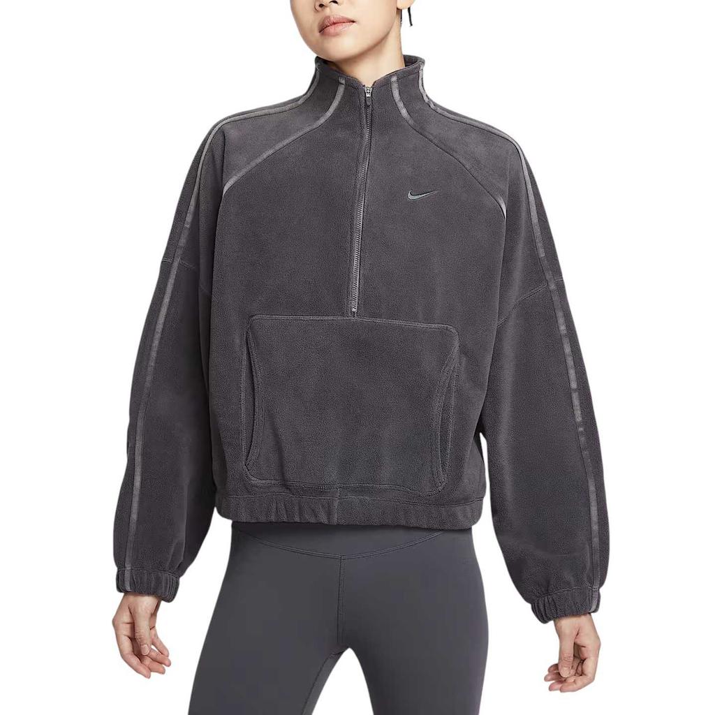Nike Therma Fit Stand Collar Skin-Friendly Comfortable Warm Sweatshirt Women Sweatshirt HV3716-036