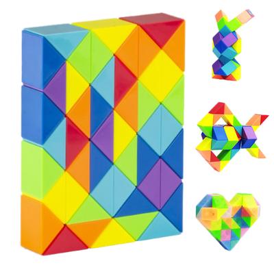 HAMILO Змейка Кубик 3D Головоломка, Детская игрушка, Снятие стресса, 48 деталей
