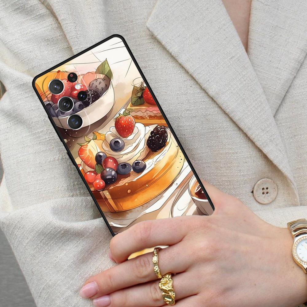 Чехол для телефона Samsung Galaxy S26 Ultra S25 S24 S23 S22 S21 S20 Note10 'Торт Фэнси Десерт'