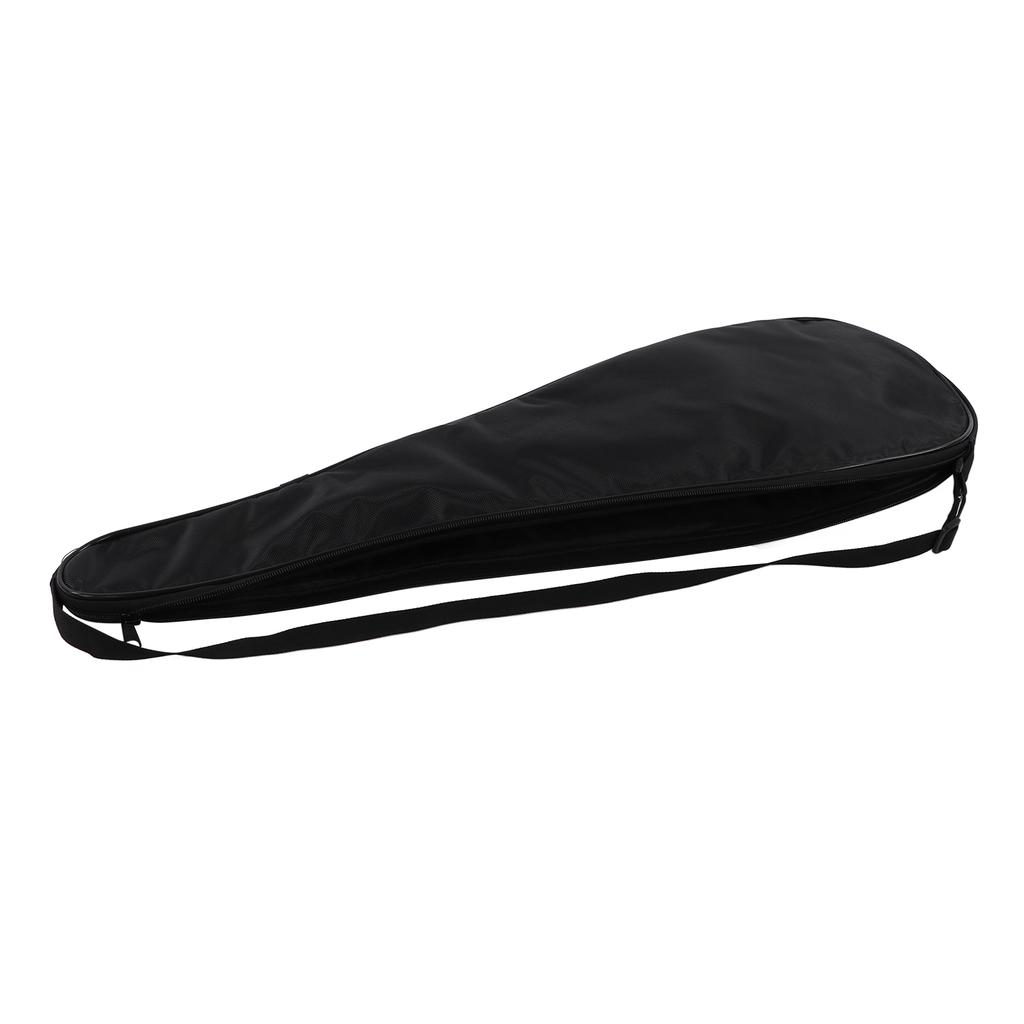 Squash Racquet Cover Bag Lightweight Padded Racket Carrying Bag with Adjustable Shoulder StrapBlack