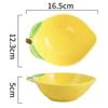 European Lemon Shape Dinner Plate Creative Cute Sauce Dish Ceramic Kitchen Tableware Dessert Breakfast Plate Rice Soup Bowl