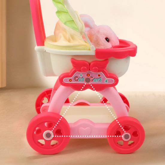 Игровой домик для щенков и домашних животных, игрушки для детей, девочек, интерактивная мягкая игрушка для собак, переносная коляска для щенков, игровой набор для ролевых игр