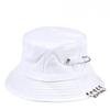 Summer Cotton Bucket Hat Outdoor Leisure Shade Unisex Summer Beach Street Iron Ring Panama Hat