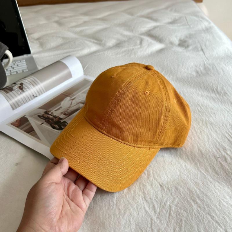 Hat Female Simple Solid Color Casual Versatile Soft Top Baseball Cap Couple Baseball Cap Male Face Small Cap
