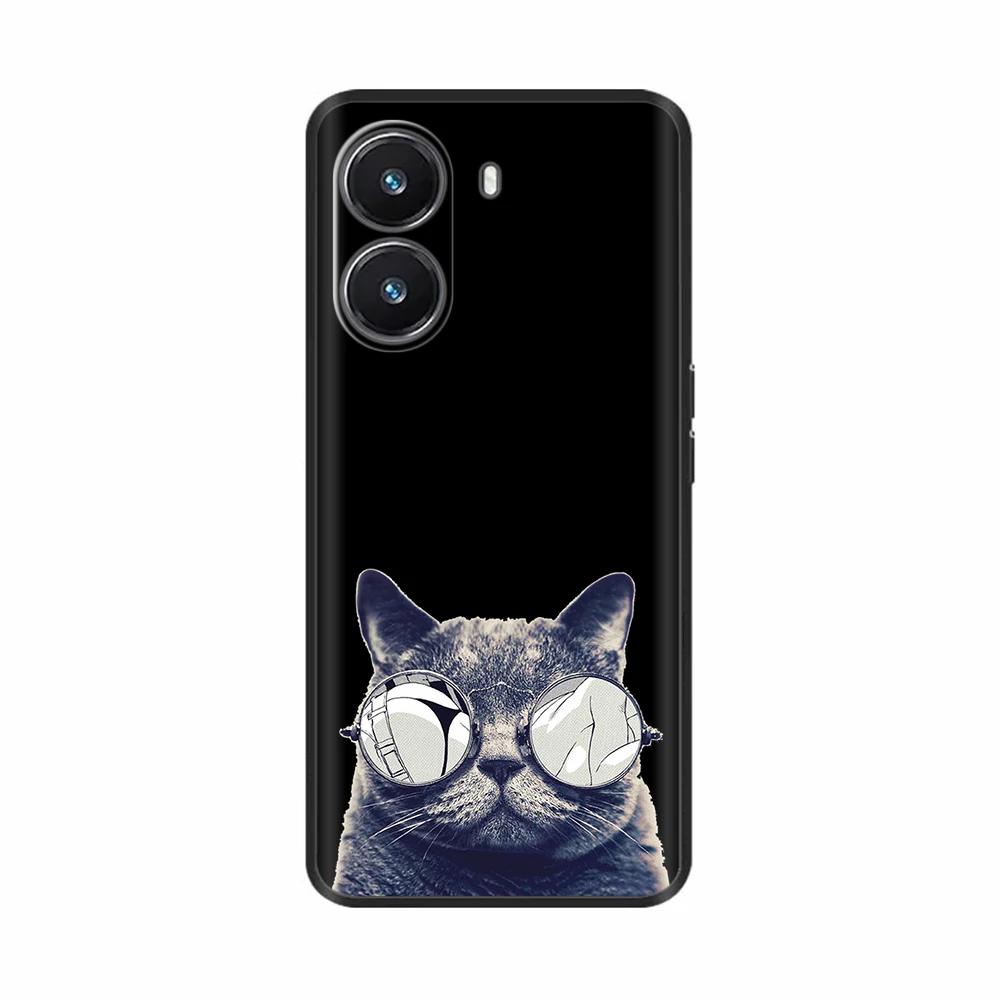 For Redmi Turbo4 Luxury Painted Black Silicone Case Soft Shockproof Cover For Redmi Turbo 4 Bumper Patterned Design Phone Cover