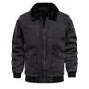 Autumn and Winter New Men's Cashmere Denim Jacket Casual Quality Washed Denim Jacket