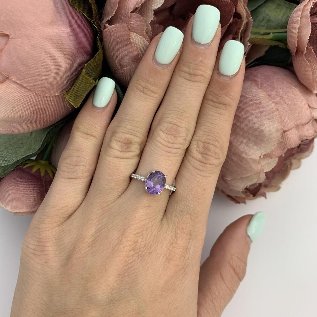 Серебряное кольцо с александритом 4.65ct (2098638)