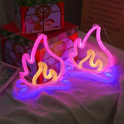 Светодиодный неоновый знак в форме молнии настенный ночник USB-батарейный светильник для дома, спальни, вечеринки, свадьбы, декора, настольная лампа