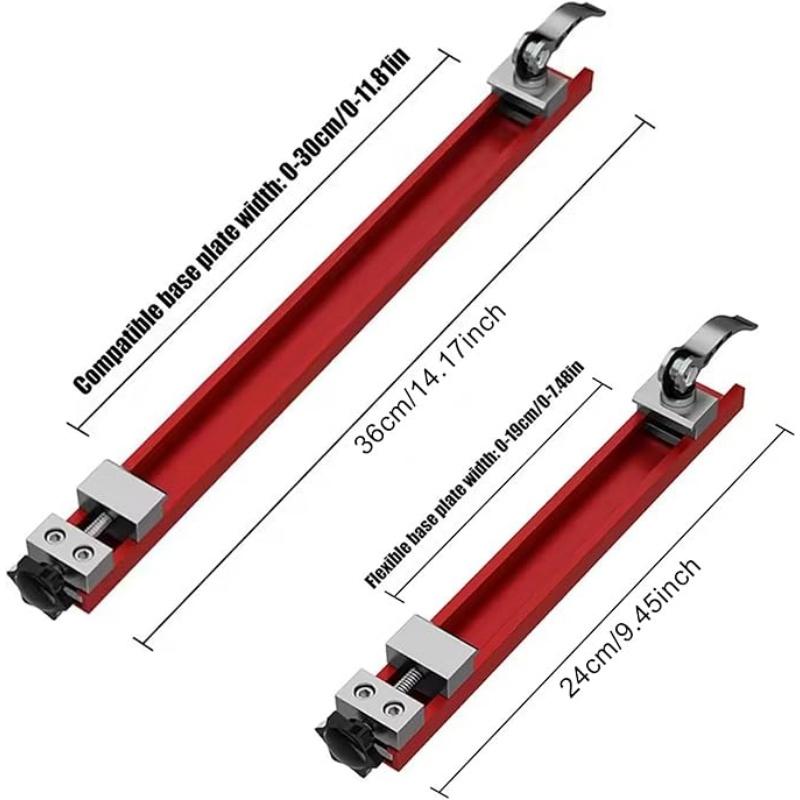 Алюминиевое регулируемое основание направляющей для режущей машины для деревообработки, электрическая циркулярная направляющая, специально разработанная для точной резки