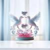 Doves Heart Acrylic Sign Tabletop Decoration, Valentine's Day Decor 2D with Base, Decorative Plaque